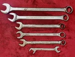 Vintage Proto 6PC 12 Point Standard Wrench Lot Of 1-1/4" Down 3/4" Sae. Fixed Price $44.99.