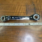 Vintage Craftsman 943654 5/8 By 11/16 Reversible Offset Ratcheting Wrench. Fixed Price $18.75.