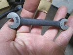 Nos Baby Billings 21 13/32" & 5/16" Double Open End Engineers Wrench Usa. Fixed Price $12.00.