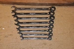 Snap-on Ratchet Wrenches Non Reversable Metric 8MM 15MM. Fixed Price $450.00.