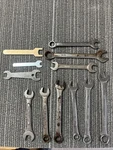 Lot 7 Forged Combination Wrenches, 2 Open End, 3 Stamped Steel.. Fixed Price $5.00.