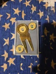Vintage St. Andrews Scotland Old Course Ball Marker Divot Tool Set W/case. Fixed Price $10.99.