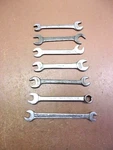 Vintage Tiny Usa Made 7 Open & Closed End Wrenches Nice'n'clean Lot!. Fixed Price $24.99.