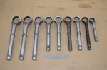 9 Snap On Tubular 12 Point Offset Box Wrenches. Fixed Price $349.00.
