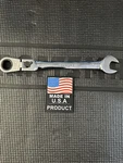Nos Sears Craftsman Usa 17MM Ratcheting Flex Head Combination Wrench 42482. Fixed Price $29.99.