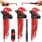 Sedy 30-PIECE Long Arm Ball End L-hex & Torx Key Set With Metric Sae, Red. Fixed Price $84.94.