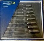 Blue-point BOERF708A 8PC Sae Ratcheting Offset Steel Combination Wrench. Fixed Price $400.00.