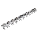 Sealey Crows Foot Open End Spanner Set 10 Pieces 3/8" Square Drive Metric AK5989. Fixed Price $69.42.