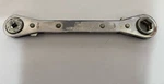 Imperial Eastman Refrigeration Wrench 124-C, Sizes, 9/16, 1/2, 1/4, & 3/16". Fixed Price $7.99.