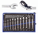 Toolrock 12PCS Flex Head Ratcheting Wrench Set- 8-19MM Metric Comb.... Fixed Price $40.00.