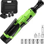 3/8" Electric Wrench Set, 12V Cordless Ratchet, Power Socket. Fixed Price $60.44.