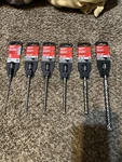 Milwaukee Sds Plus Drill Bits 5/32X7, 1/4X6,5/16X6,3/8X6,1/2X6,5/8. Fixed Price $80.00.