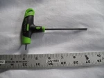 (1) New Greenlee 3/32" T-handle Ball End Hex Key Wrench 0254-42. Fixed Price $17.90.