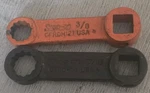 Snap-on RDH121 & RDH141 Offset Slugging/striking Wrench Adapters 3/8 7/16 Usa. Fixed Price $44.99.
