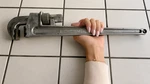 Vintage Schick 24 Aluminum Pipe Wrench Made Usa Forged Light. Fixed Price $49.95.