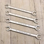 Vintage Blackhawk Hand Tools 4 Pc ZW-1215 Flare Nut Line Wrench 1/2" & 9/16" Usa. Fixed Price $21.99.