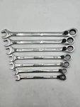 Snap-on Tools Pc Sae 12 Pt Ratcheting Wrench Set 3/8" 3/4" Model: SOEX707. Fixed Price $218.18.