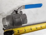 3/4" Unbranded Ball Valve Female Npt Threaded CF8M Stainless Steel 1000 Wog Gav. Fixed Price $22.99.