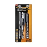 Gearwrench 1/4" Sae 120XP Locking Flex Head Ratchet & Stubby Socket Set #81391. Fixed Price $120.89.