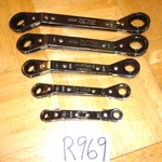 Craftsman Tools 5 Piece Sae. 10 Degree Offset Ratcheting Boxend Wrench. Fixed Price $130.00.