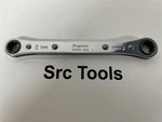 Snap-on Tools Usa Mint 3/8" & 7/16" Sae 6PT Flat Double Ratcheting Wrench R1214B. Fixed Price $59.95.