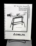 Delta 12" Wood Lathe 46-700 Instruction Manual User Guide Spiral Bound. Fixed Price $16.95.