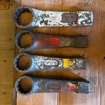 Snap-on 2-3/16"- 2-5/8" Flat Striker Wrench 4PC Set DX-184 Striking Slugging. Fixed Price $260.00.