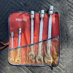 Proto Tools Professional Usa 5PC Sae 3/8" 7/8" Flex Head Combination Wrench. Fixed Price $70.00.
