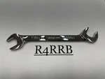 Snap-on Tools Usa New 11/16" Sae 4 Way Open End Angle Head Chrome Wrench VS22B. Fixed Price $49.95.