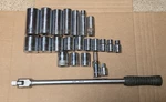 Sk 23 Piece Socket Set 1/2" Drive Breaker Bar Std & Deep S-k Sherman Klove Usa. Fixed Price $45.00.