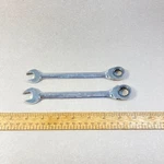 Vintage Crescent Wrench 2 Pc Combination Ratcheting Box End Reversible. Fixed Price $14.00.