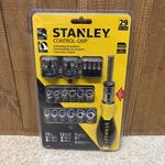 Stanley 54-925 Control-grip 29 Pcs Ratcheting Screwdriver Set Stainless Steel. Fixed Price $19.99.
