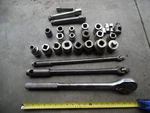 Vtg Proto 3/4 Drive Ratchet Wright/sk/sockets/blackhawk Breaker Bars Set. Fixed Price $150.00.