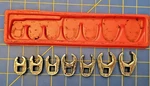 Snap On Pc 3/8" Flank Drive Flare Nut Crowfoot Set 207SFRH - 3/4". Fixed Price $85.00.