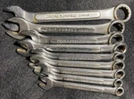 9 Piece Vintage Drop Forged China Combination Wrenches (read Description). Fixed Price $25.00.