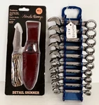 Snap On Tools OXIM710B Metric Flank Drive Midget Wrench Set...free Knife... #19. Fixed Price $229.99.
