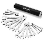 Duratech Super-thin Open End Wrench Set, SAE(5/16" To Metric &sae, Silver. Fixed Price $76.79.
