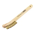 Forney 70491 Brass Curved Handle Scratch Brush 0.006 Wire X 8-5/8 In.. Fixed Price $10.70.
