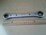 Vtg. Fargo GP-203 3/4 To 9/16 12 Point Combination Ratcheting Wrench. Working. Fixed Price $13.00.