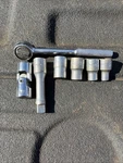 Thorsen Piece Tools Lot: 77MC 1/4 Wrench With Six 3/8 Drive Sockets. Fixed Price $19.95.