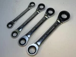 New Facom 4PC Spline Ratcheting Double Box Wrench Set 20X22,24X28,26X30,32X36. Fixed Price $75.00.