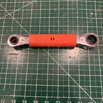 Fargo GP-223 Linemans Insulated 9/16" 3/4" Ratcheting Box Wrench. Fixed Price $10.00.