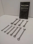 Craftsman Midget Wrench Set Sae Short Open End 42319 Usa. Fixed Price $23.50.