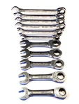 Blackhawk Tools 11 Piece 12 Point Metric Combination Ratcheting Wrench Set Nice. Fixed Price $99.95.