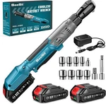 Electric Cordless Ratchet Wrench 1/2" 3/8" Standard/extended Brushless 2*BATTERY. Fixed Price $69.99.
