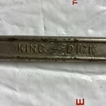 Vintage King Dick Open End Wrench, 3/4AF X 5/8AF Made England. Fixed Price $10.00.