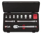 Nepros 3/8" Socket Wrench Set With Case (8 19MM) NTB311CZ Made In Japan. Fixed Price $388.00.