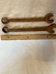 Vintage Brass Beryl Co. Non-sparking Combination Wrenches, Set Of 2. Fixed Price $65.00.