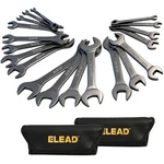 Elead 19-PIECE Super-thin Open End Sae & Metric 5.5-27MM, Polished. Fixed Price $64.68.