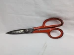 Vintage Roberts 8" Carpet Scissors Shears Red Handles Solingen W. Germany. Fixed Price $19.00.